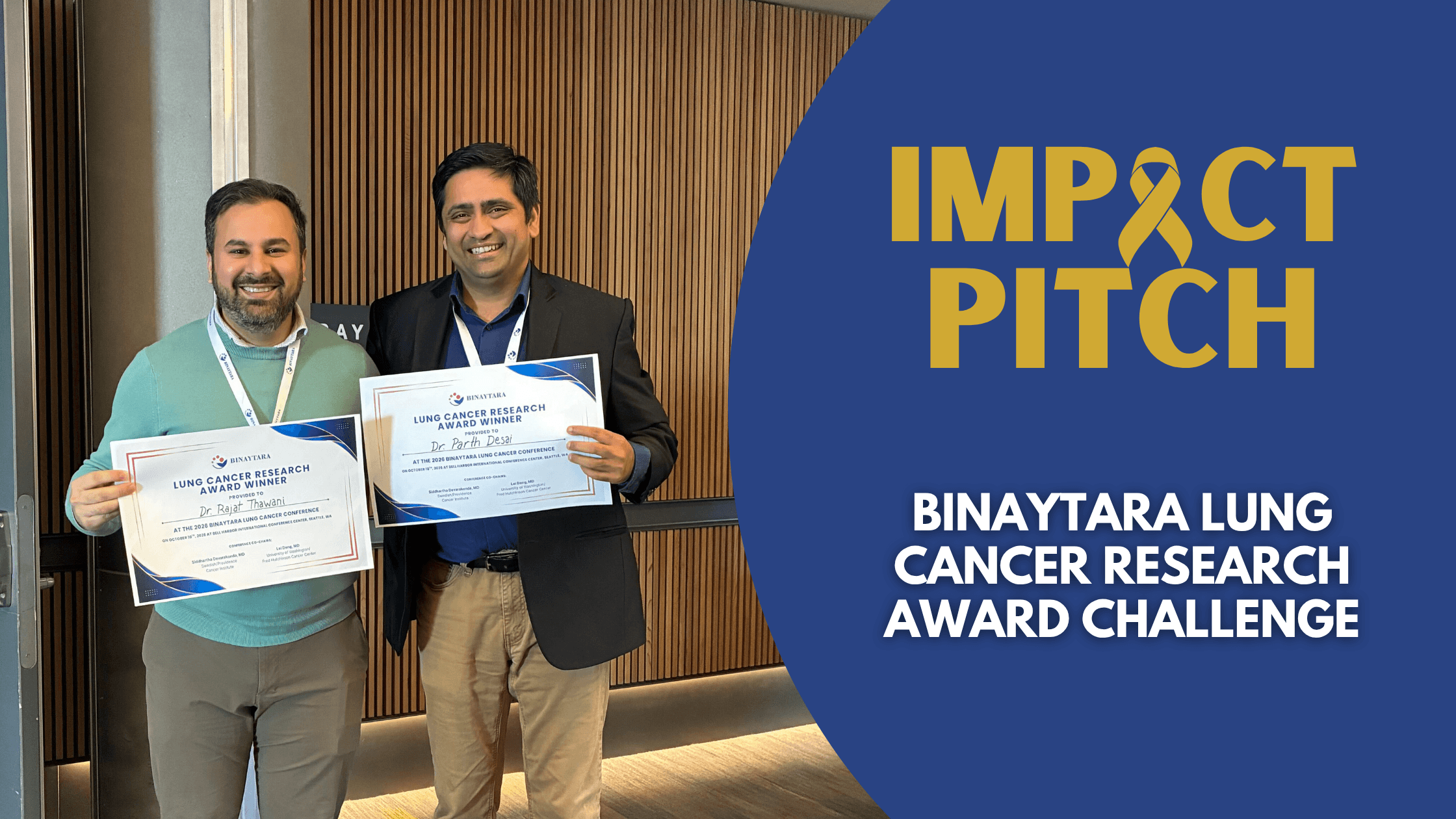 Researchers from OHSU and Fox Chase win $50,000 Binaytara Lung Cancer Research Awards at 2026 Seattle Lung Cancer Conference