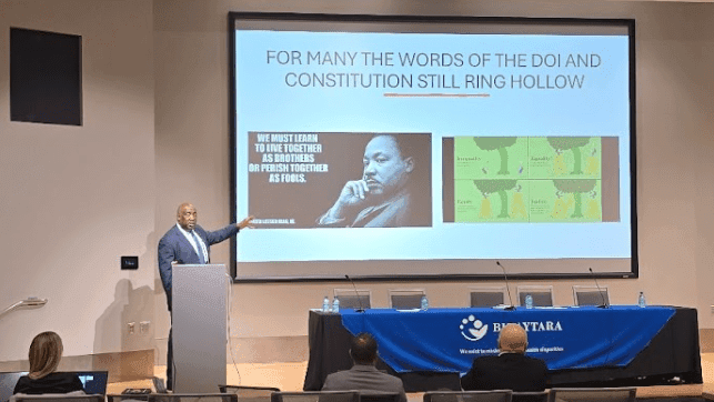 Dr. Willie Underwood delivers a keynote at SCHD25 on the role of social justice and healthcare policy in addressing cancer health disparities.