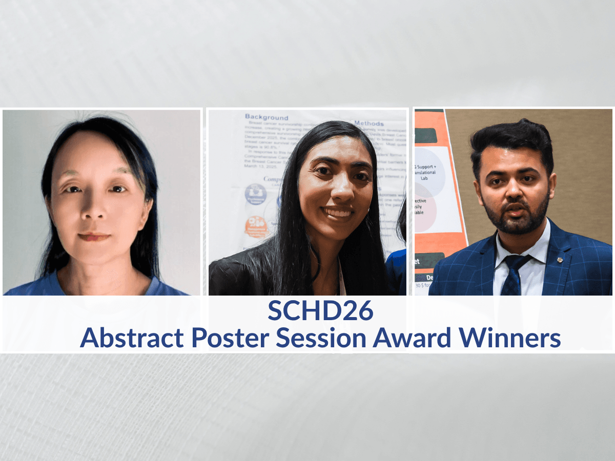 SCHD26 Poster Abstract Award Winners Spotlight Global Cancer Health Disparities Research