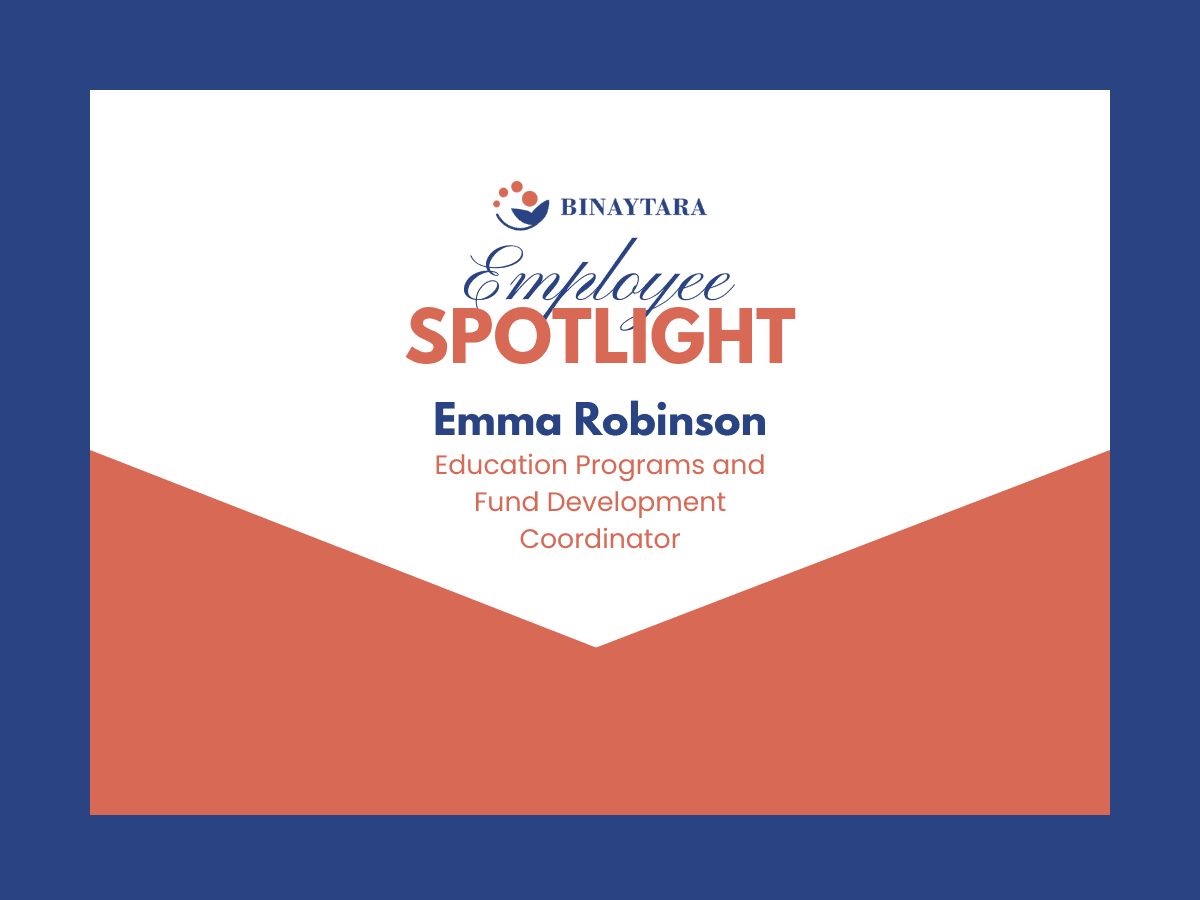 Employee Spotlight: Emma Robinson on Event Planning, Teamwork, and Finding Purpose at Binaytara