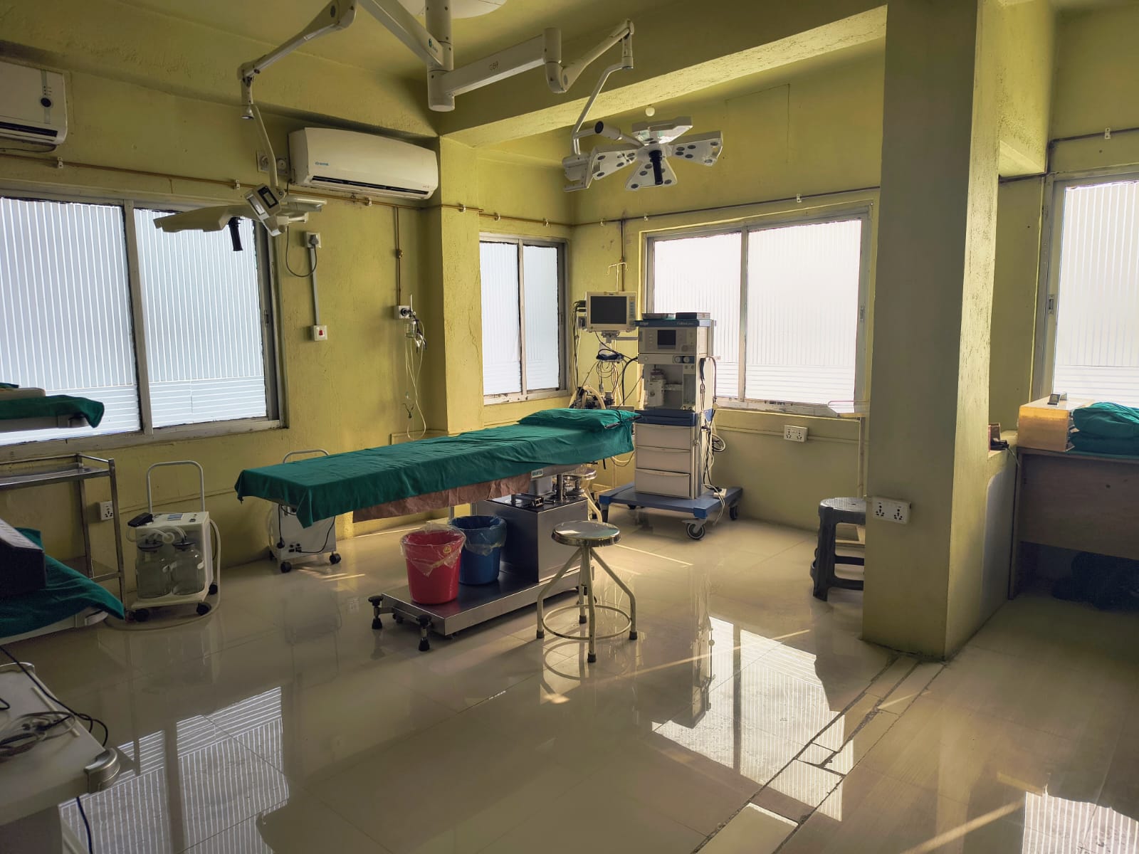 Patient care room at the current Binaytara Health Clinic in Nepal.