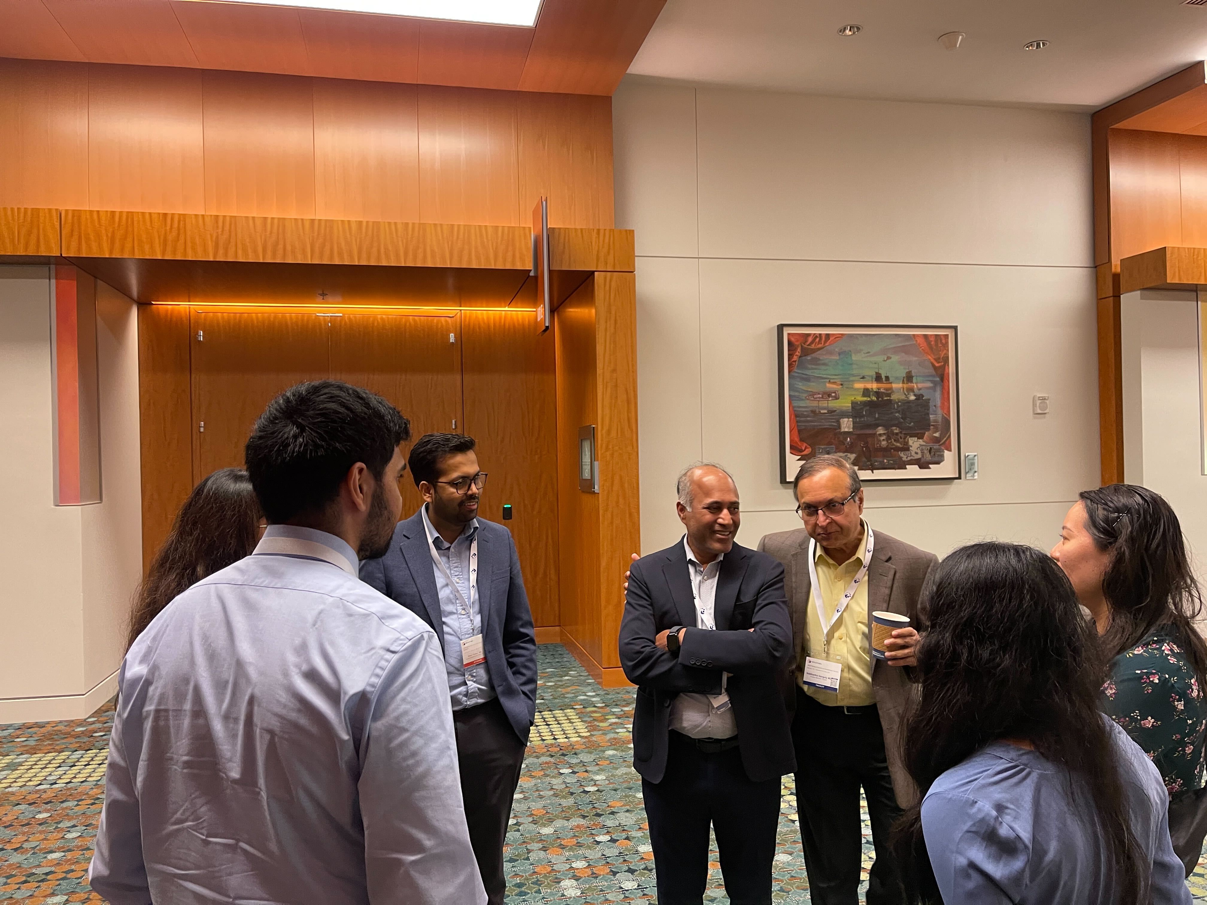 Binaytara president with attendees at the 2025 National Summit on Hematologic Cancers.