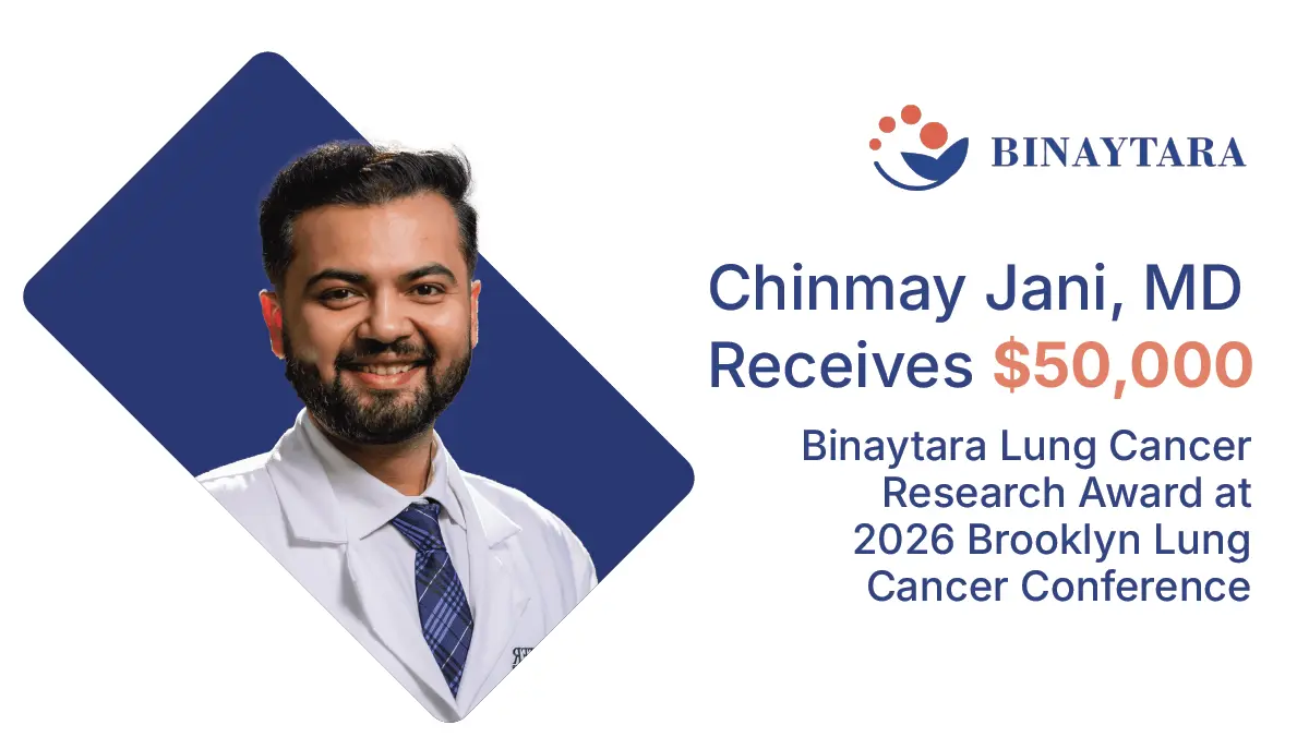 Chinmay Jani, MD, Receives $50,000 Binaytara Lung Cancer Research Award at 2026 Brooklyn Lung Cancer Conference