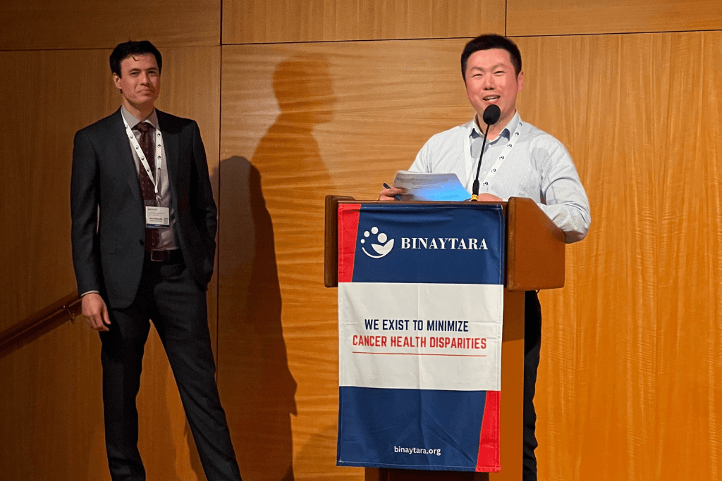 Conference co-chair Dr. Lei Deng led discussions on targeted therapies driving advances in lung cancer treatment.