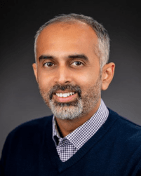 Dr. Siddhartha Devarakonda delivering opening remarks at the Seattle Lung Cancer Conference.