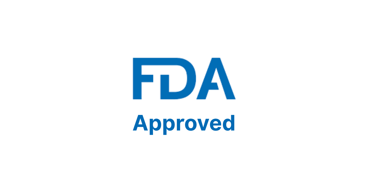 FDA Approved logo representing Inluriyo (imlunestrant) approval for ER+, HER2-, ESR1-mutated breast cancer.