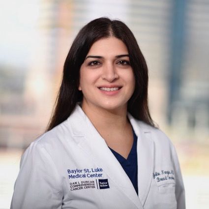 Dr. Julie Rani Nangia, breast cancer specialist at Baylor College of Medicine