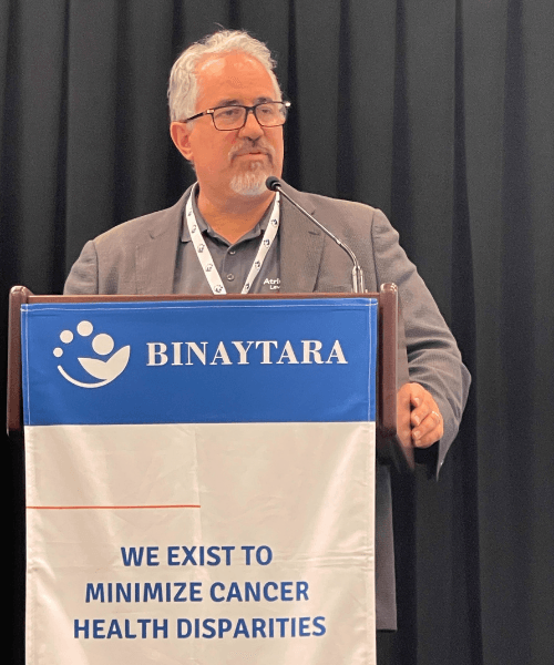Speaker delivering keynote presentation on myeloproliferative neoplasms at the National Summit on Hematologic Cancers.